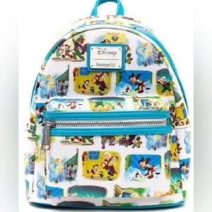 NWT-Loungefly/Disney’s Pinocchio painting AOP mini backpack